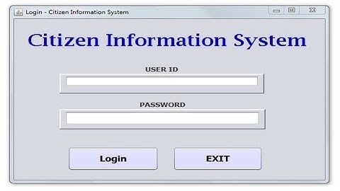 AadharCard Citizen System - CBSE ip Project for Class 12  (Java Netbeans and MySql)