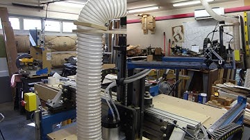 CNC Router update - Dust hose retainer nut - 11-17-16