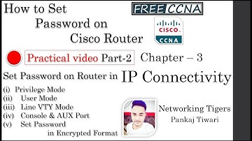 Free (NEW) CCNA|104 How to Set Password on Cisco Router & Switch Part-2|CCNA 200-301 Complete Course