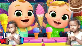 ice cream song with Nina And Nico+more kids songs &Nursery Rhymes by Litil world#newsultan099 👍👍🎸🎻🎶