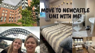 MOVE TO NEWCASTLE UNIVERSITY WITH ME 2021 || park view student village || manchester to newcastle