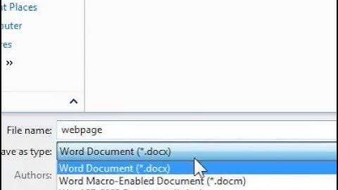 How to create a blank Web page in Word