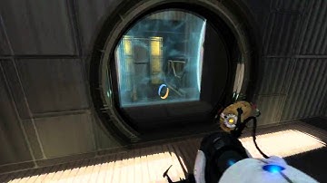 Portal 2 - sp_a4_tb_catch - Perfect cube landing