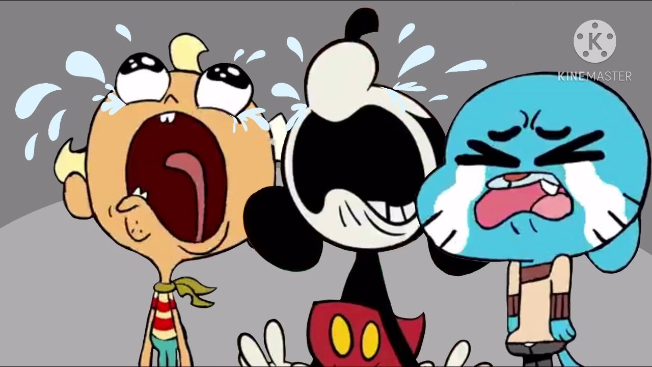 Mickey Mouse and gumball and flapjack get crying of deafbed of edit ...