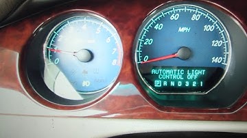 Buick Lucerne starting up