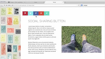 MuseThemes.com - Social Sharing Button Widget | Adobe Muse CC 2014 Tutorial