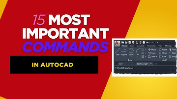 Top 15 time saving autocad  commands.