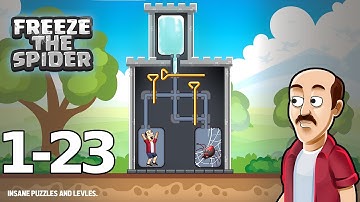 Freeze the Spider - Pull the Pin Game #1-23 (by Bliss Games) - Android Game Gameplay