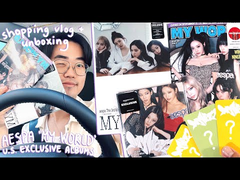 aespa MY WORLD US barnes&noble 未開封 aespa MY WORLD US barnes&noble 未開封 Unboxing] AESPA - 'MY