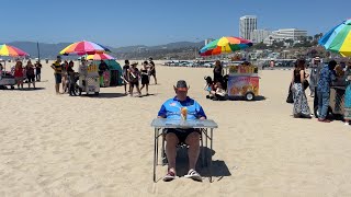 Trying JAPANESE Hotdogs at SANTA MONICA PIER in CALIFORNIA