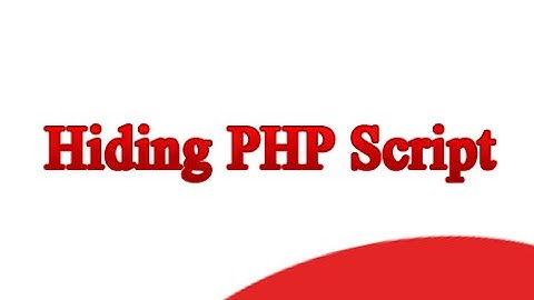 Hide php