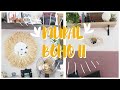 DIY MURAL BOHO ⭐🧺 | PARTE 2 | CREA tu propia PARED de estilo boho de manera ECONÓMICA y FÁCIL