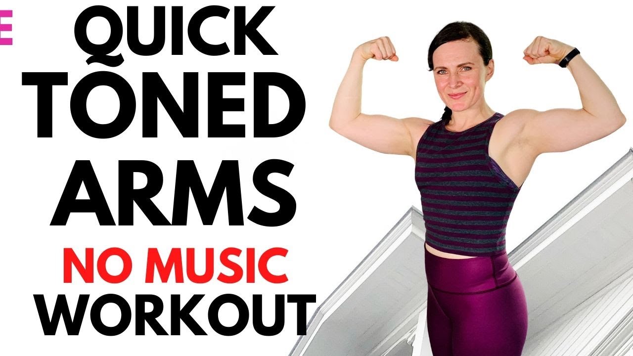 20 Min Arms Workout With Dumbbells/ At Home/ No Music Workout - YouTube