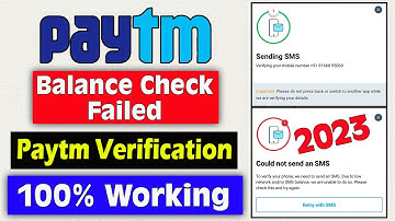 paytm verification failed problem | how to solve verification failed in paytm | paytm sms failed
