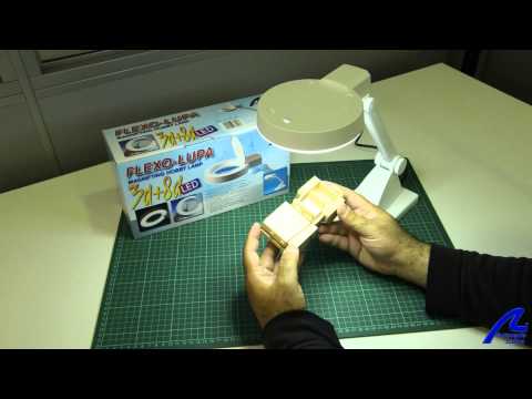 Presentación de Flexo Lupa con iluminación LED (AL ref. 27117-LED)