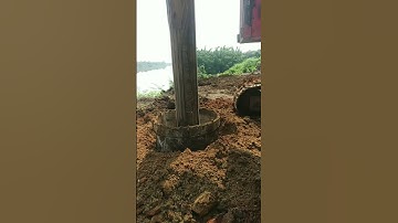 Sany Pilling machine cutting hard Rock | #sany #hardrock | Heavy machinery