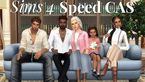 ♡ creating a family for my save file: sims 4 speed cas with cc ♡