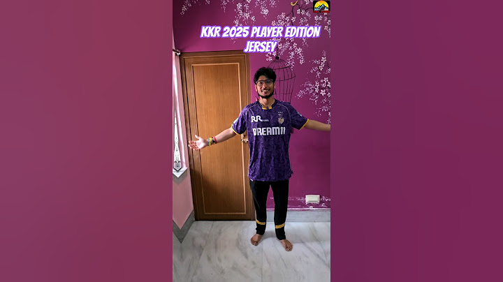 KOLKATA KNIGHT RIDERS 2025 PLAYER EDITION JERSEY!KKR JERSEY!#kkr #kkrfan #kkrjersey #reel #shorts