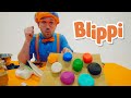 Blippi learning shapes and colors with clay  arts and craftss for kids