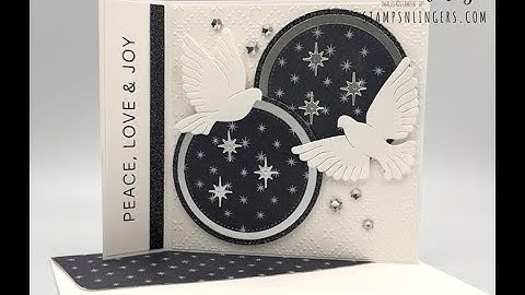 Stampin Up//Peace On Earth//Seasonal Tags//Peaceful Garden DSP//Book Fold Card//Christmas//Fun Fold