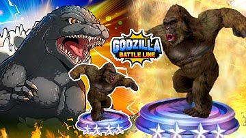 Kong and Legendary Godzilla Gameplay in Godzilla Battle Line Godzilla vs Kong 哥斯拉战线 ゴジラバトルライン