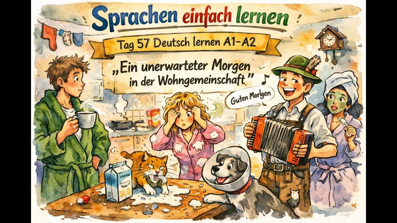 Tag 57 Deutsch lernen A1-A2 