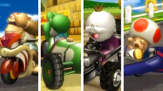 Mario Kart Wii - All Characters Losing Animations