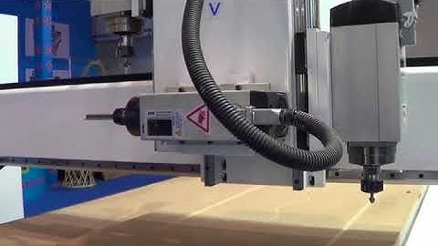 STM1325-3T Wood door CNC router  with spindle rotating 90 degree