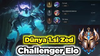 Wild Rift Dünya'nın En İyi Zed Oyunucu Top 1 Challenger Elo Öğretici Analiz