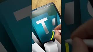 3D Lettering is next level! New course coming soon 🥳. #lettering #3dart #procreate