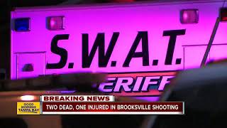 Two people dead, one injured in triple shooting in Brooksville; suspect now in custody