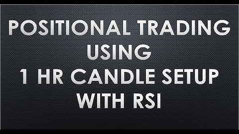 Positional Trading Strategy | 1 Hour Candle With RSI | By Abhijit Zingade