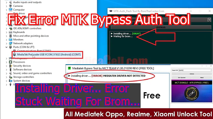 Solusi Error MTK Auth Bypass Tool 100% Work