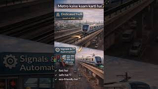 Metro Rail in India – The Smart Urban Transport | Transport System in India 🚇🇮🇳#viralvideo #facts