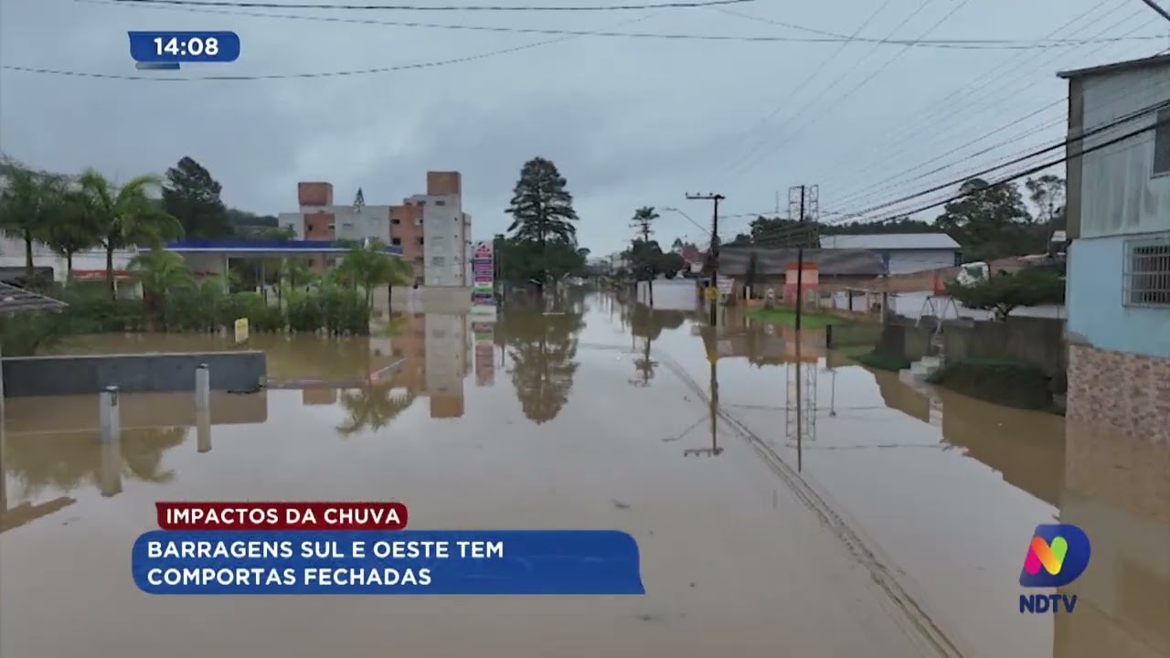 ATENÇÃO, ALTO VALE! Barragens Sul e Oeste têm comportas fechadas
