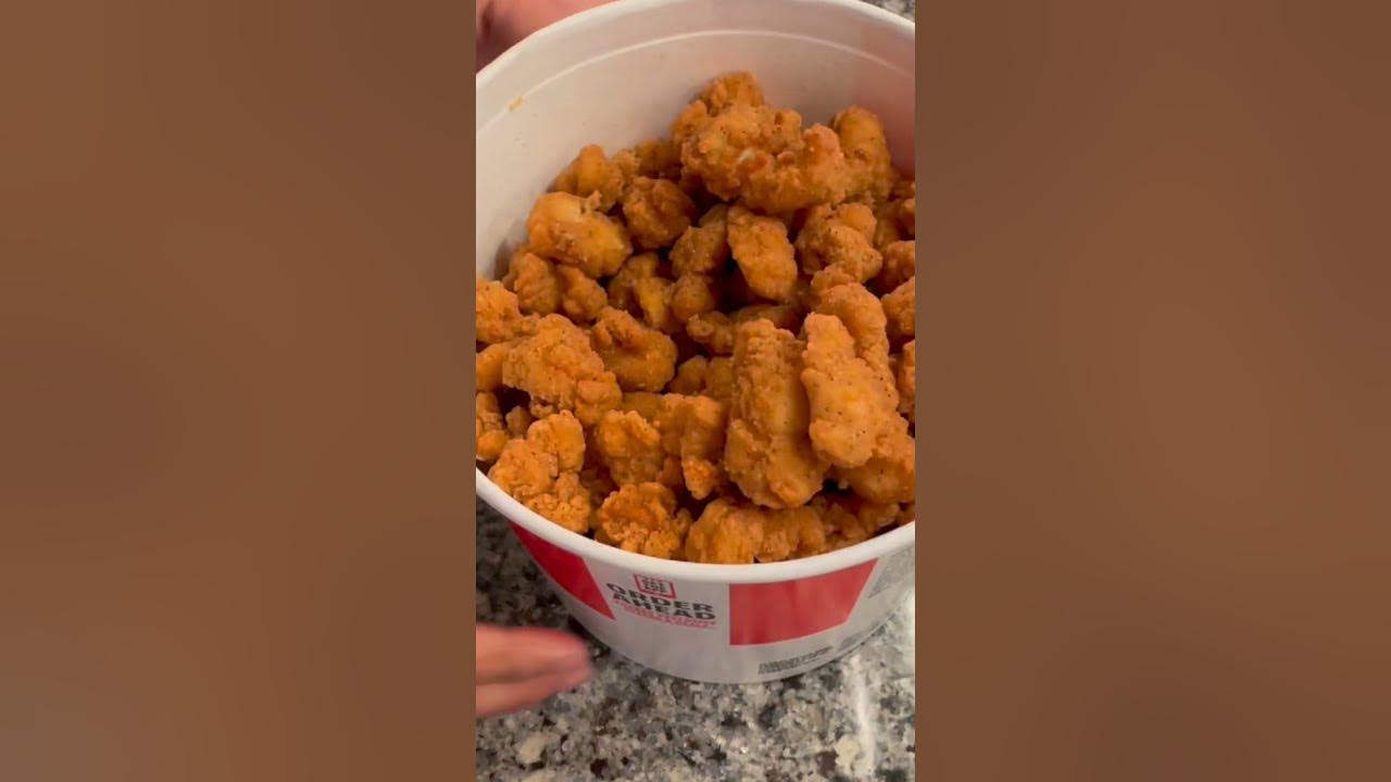 KFC BUCKET of Popcorn Chicken YouTube