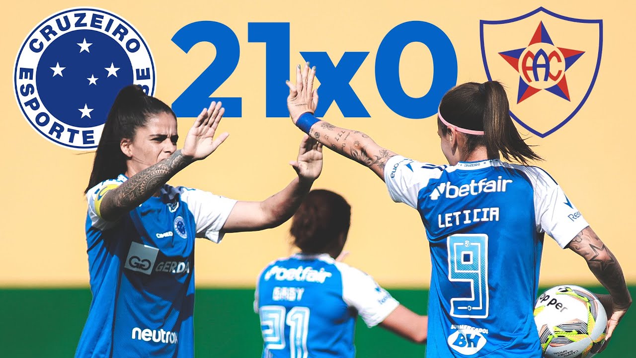 🦊⚽ 21 x 0 | TODOS OS VINTE E UM GOLS DE MAIS UMA GOLEADA HISTÓRICA DO CRUZEIRO NO MINEIRO FEMININO