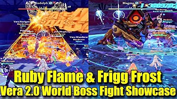Ruby Flame & Frigg Frost Team | Vera 2.0 World Boss Rudolph & Magma Showcase - TOF Global