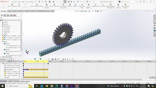 Tutorial SolidWorks : Design, Assembly and Animation Rack Pinion System on SolidWorks