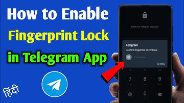 How to Enable Fingerprint Lock in Telegram App