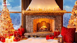 Beautiful Christmas Music With Fireplace, Christmas Sleep Music Fireplace, Cozy Christmas Fireplace
