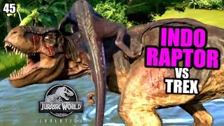 Jurassic World Evolution Deutsch #45 ► Indoraptor vs. T-Rex ◄| Let's Play Gameplay German