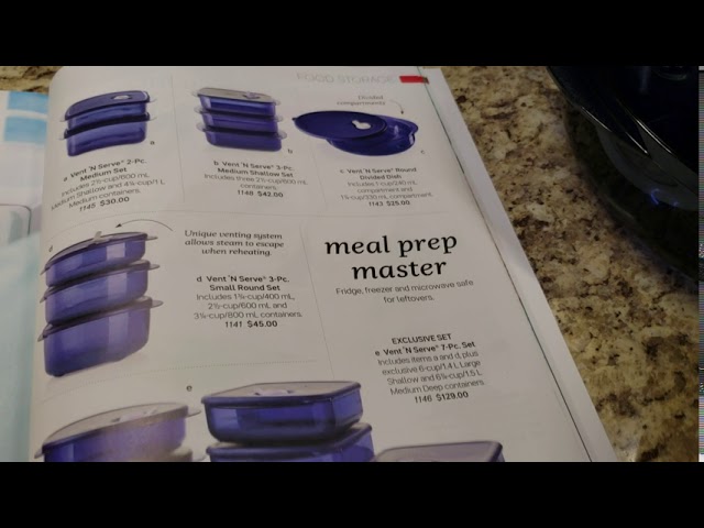  Tupperware Vent 'N Serve Small Rounds - Microwave Safe