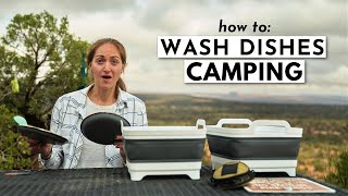 How to Clean Dishes CAMPING *stepbystep guide*