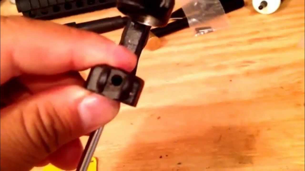 AR15 A2 Front Sight Block Installation DIY Using Set Screws Instead of