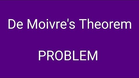 De Moivre