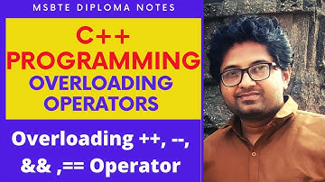 C++ Operator Overloading Program: Pre and Post Increment(++) & Decrement(--), Logical &&, Equalto ==