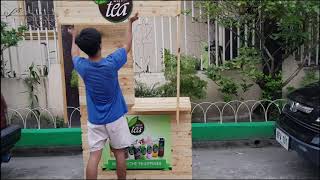 MILKTEA Folding Food cart | Infinitea | Pinoy version