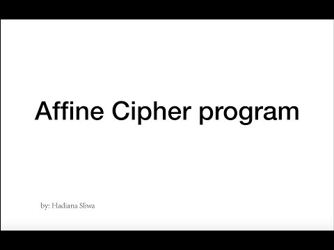 affine cipher program