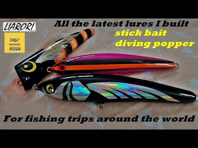 .The last fishing lures I built for world trips 